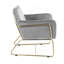 Chaise d'appoint en velours noir 29,5 po avec base en métal-763714388