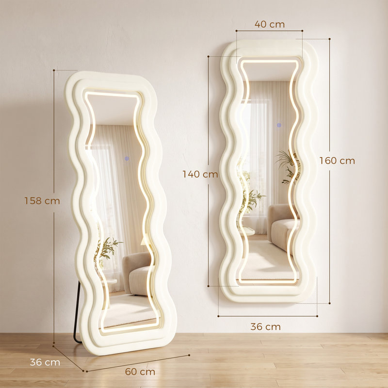 Wavy Full Length Mirror