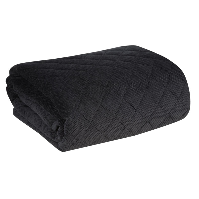 Hisham Bedspread, Black, W220 x L240cm