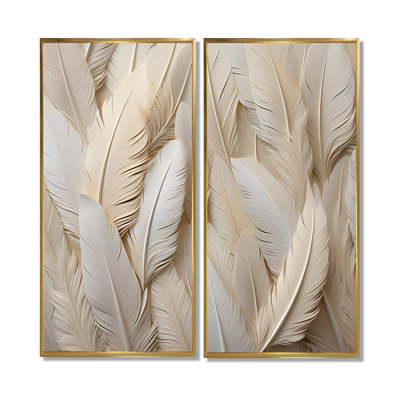Plumes de plumes - art mural moderne