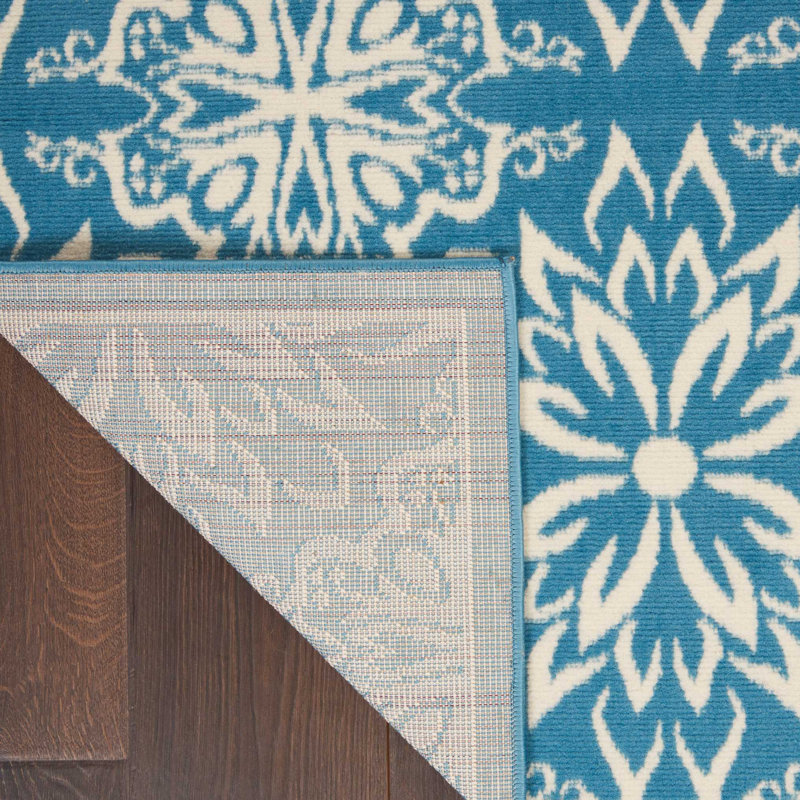 Yurig Floral Indoor Rug, Rectangle 2' x 4'