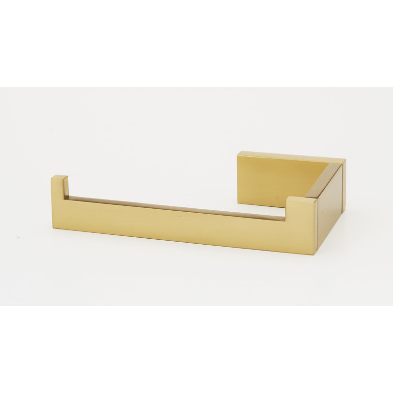 Linear TISSUE HOLDER, Satin Brass