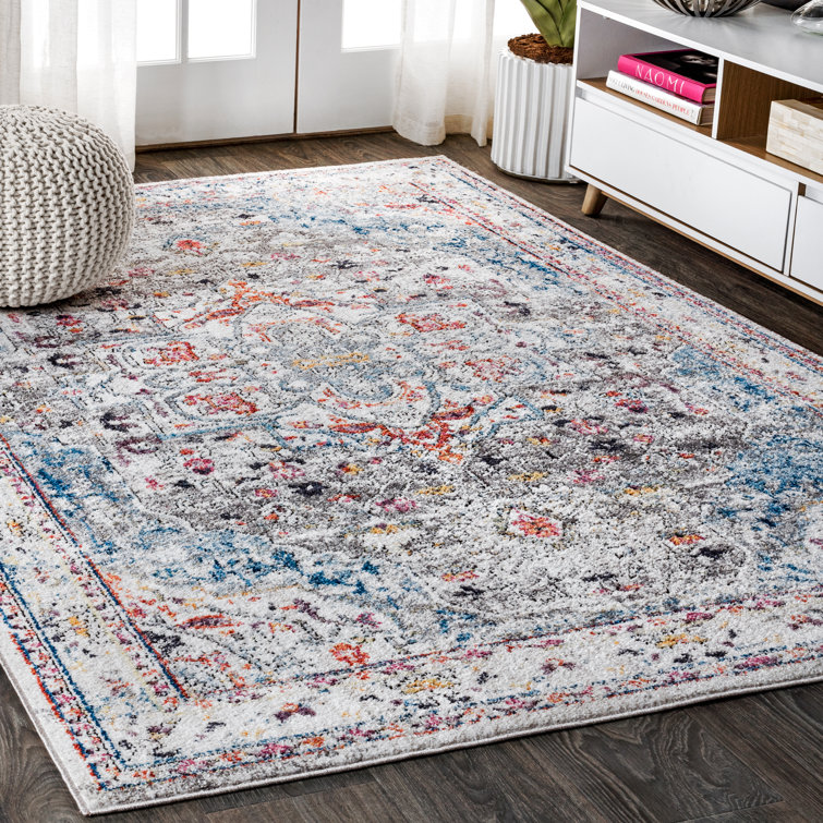 Stillwater Vintage Medallion Gray/Red/Turquoise Rug