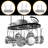 Metal Oval Hanging Pot Rack