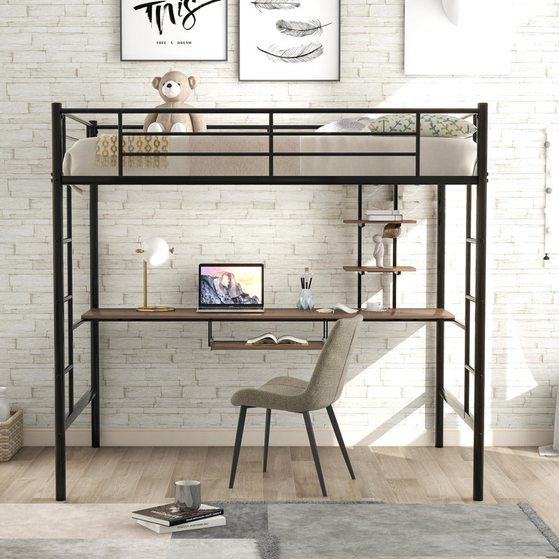 Loft Bed with Built-in-Desk by Mason & Marbles, Full
