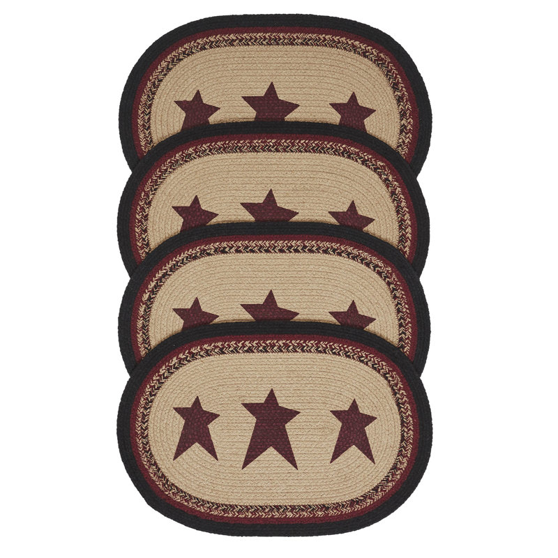 Connell Geometric Oval Placemat, 13" x 19"