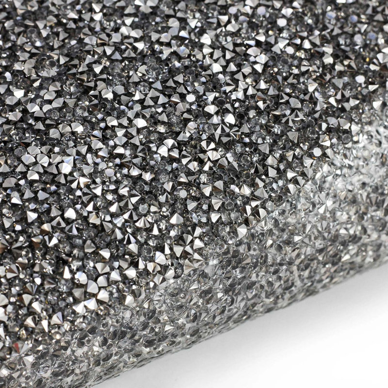 Napperon carré de 14 po Sparkles Home Luminous, Gris anthracite