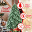 Arbre de Noël 4 pi avec teinte bleue, 592 pointes PE +, structure à charnières pour une installation rapide et sans effort, support en métal stable de 48 po avec assemblage, base