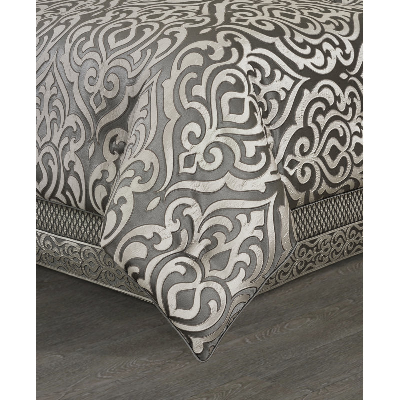 Bolero - Silver King 4Pc. Comforter Set, King Comforter + 3 Additonal Pieces