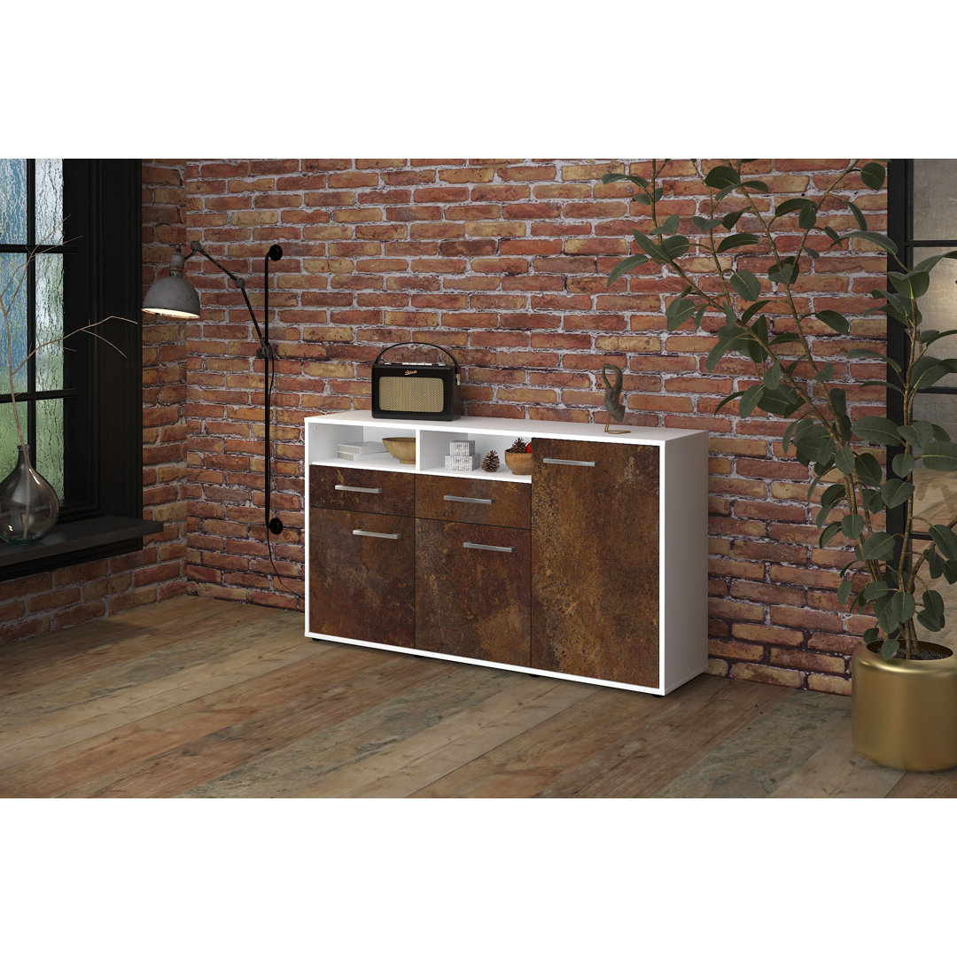 Editta Sideboard Front (136 x 79 x 35 cm), einschließlich Griffe