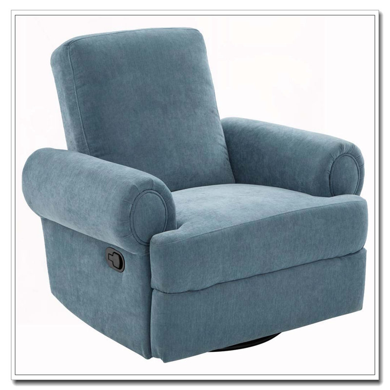 Fauteuil inclinable manuel pivotant, Bleu ciel