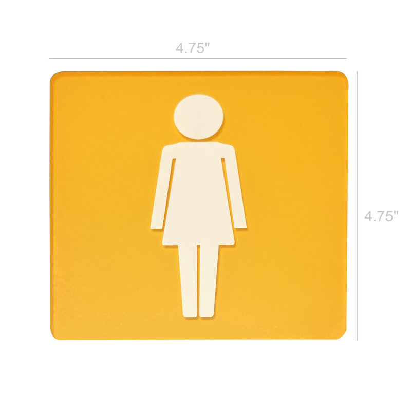 Enseigne de toilettes pour femmes