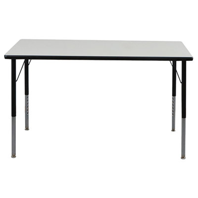 Table d'activités - Pieds noirs réglables