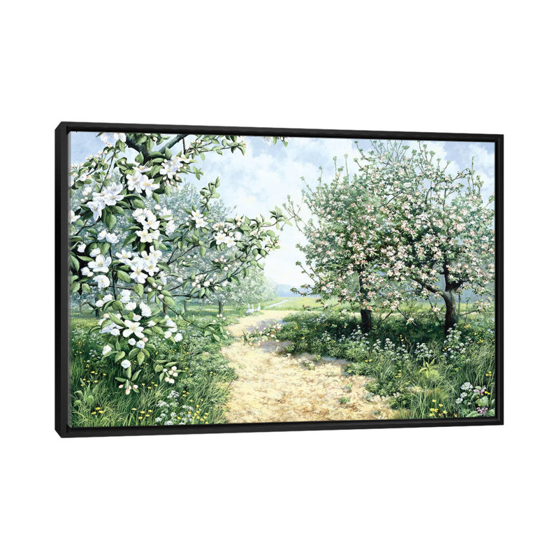 «Spring», reproduction sur toile, H 40 po x l 60 po x P 1,5 po, Toile avec cadre noir, Pas de tapis
