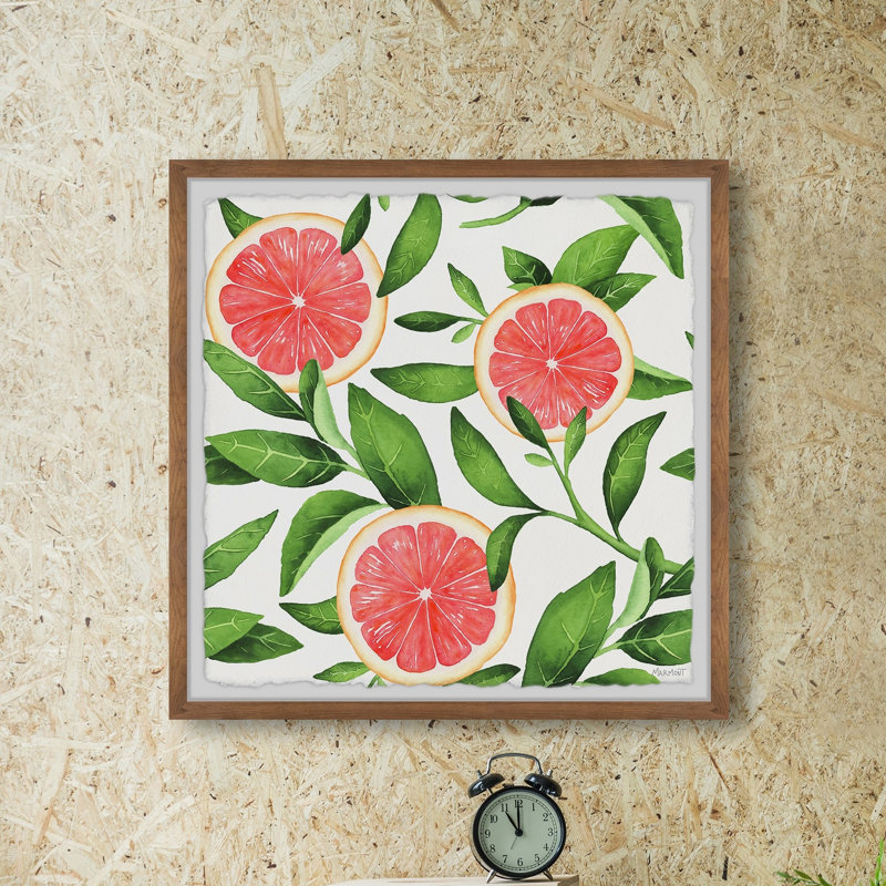 Citrus - Single Picture Frame Print, 81cm H x 81cm W x 3.81cm D
