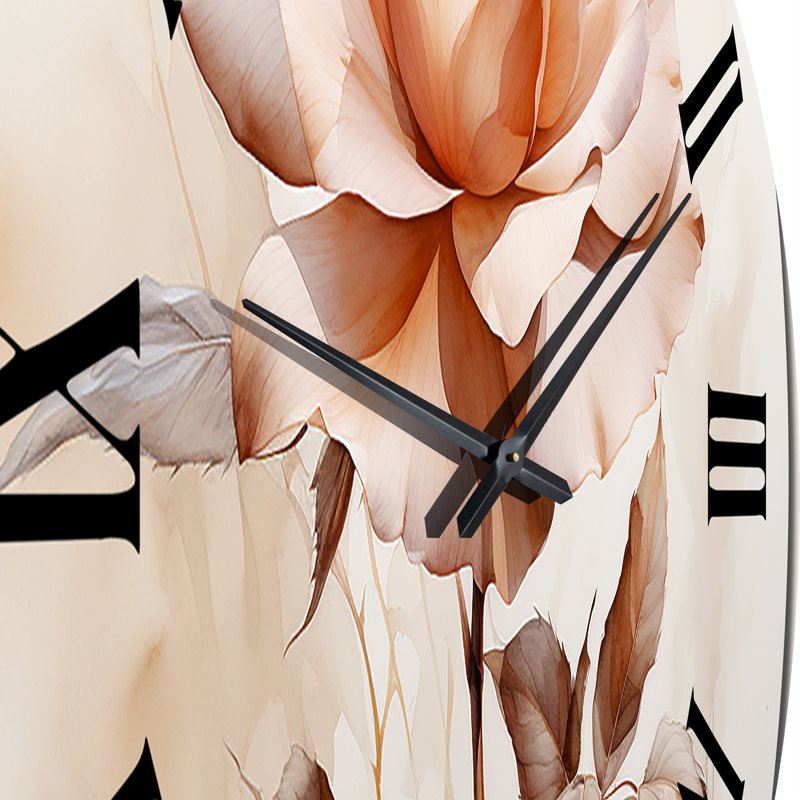 Horloge murale Chariese - Abstract Botanicals, Grand