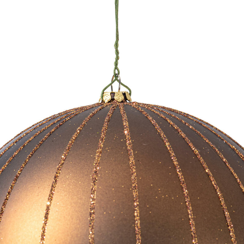 Ornement boule de Noël (ensemble de 2), Moka