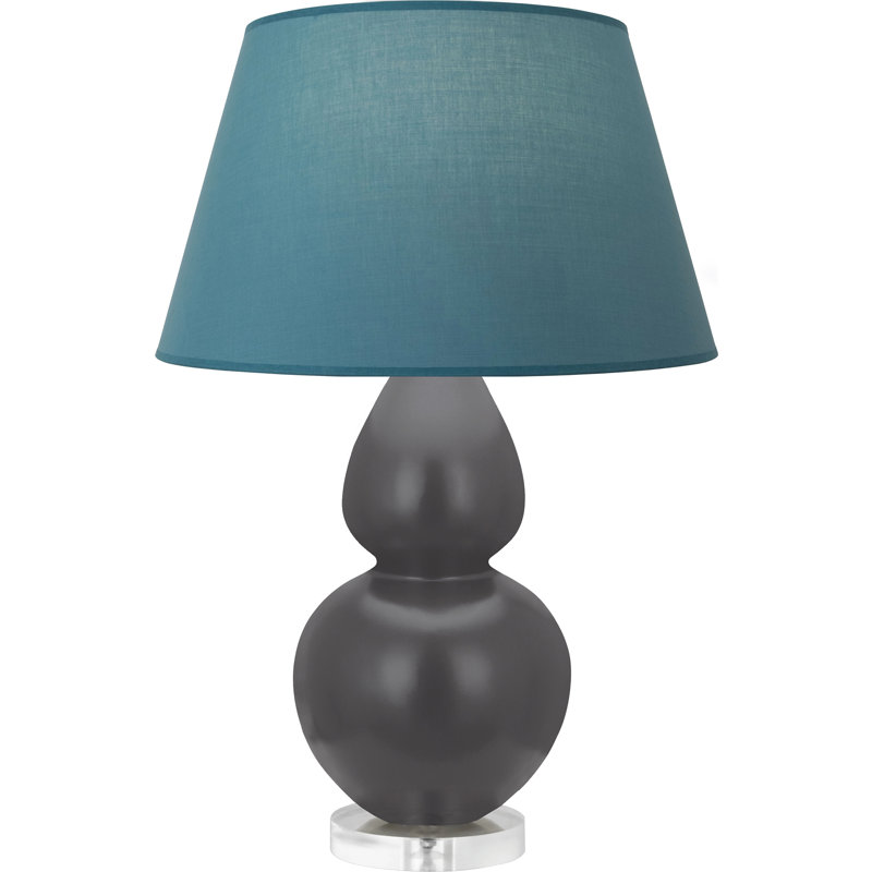Matte Double Gourd Table Lamp, Gray, Bright Blue/Gray