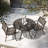Riaria 4-Person Cast Aluminum Round Bistro Table