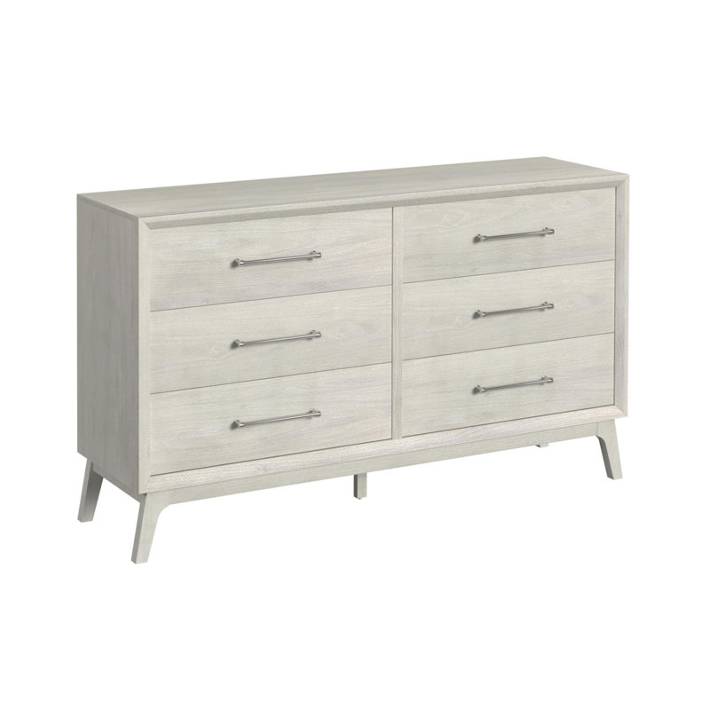 Weathers 6-Drawer Dresser In Almond