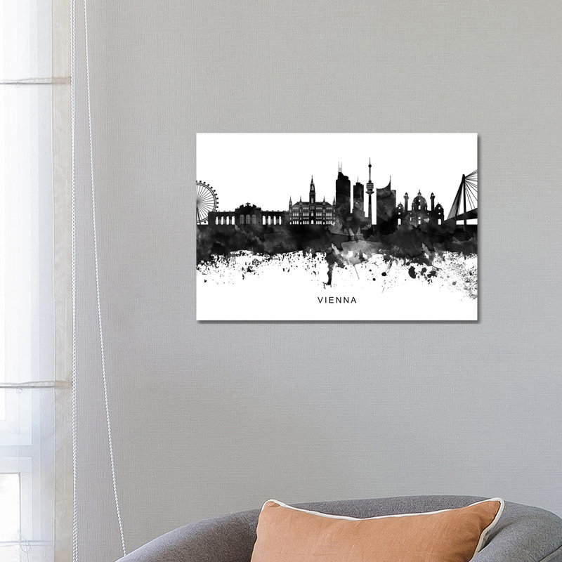 Vienna Skyline by WallDecorAddict - Wrapped Canvas Gallery-Wrapped Canvas Giclée, 66.04 cm H x 45.72 cm W