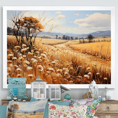 " Countryside Rustling Wheat Field II "
