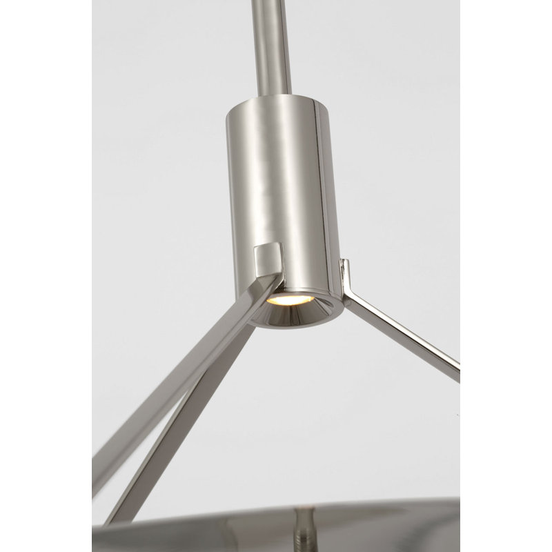 Sospeso X-Large Pendant, Polished Nickel