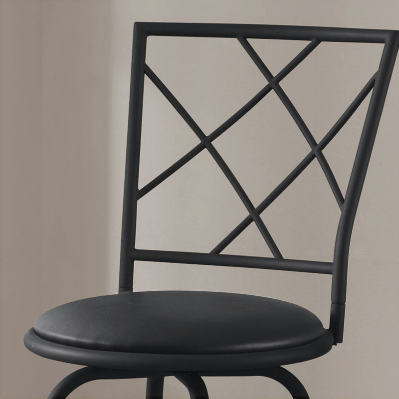 Heilman Modern Swivel Bar Stool(Set of 2), Black
