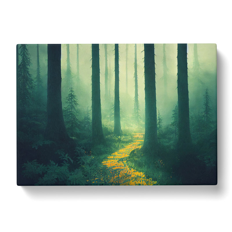 Cool Summer Forest - Wrapped Canvas, 40cm H x 60cm W x 3cm D