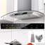 Hotte de cuisine murale de 30 pouces - Acier inoxydable 900 Cfm, commande par geste / tactile, convertible à 4 vitesses à conduit / sans conduit