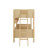 Twin Size Bunk Bed With 3 Storage Shelves,Ladder Can Be Changed Left Or Right-1726035892