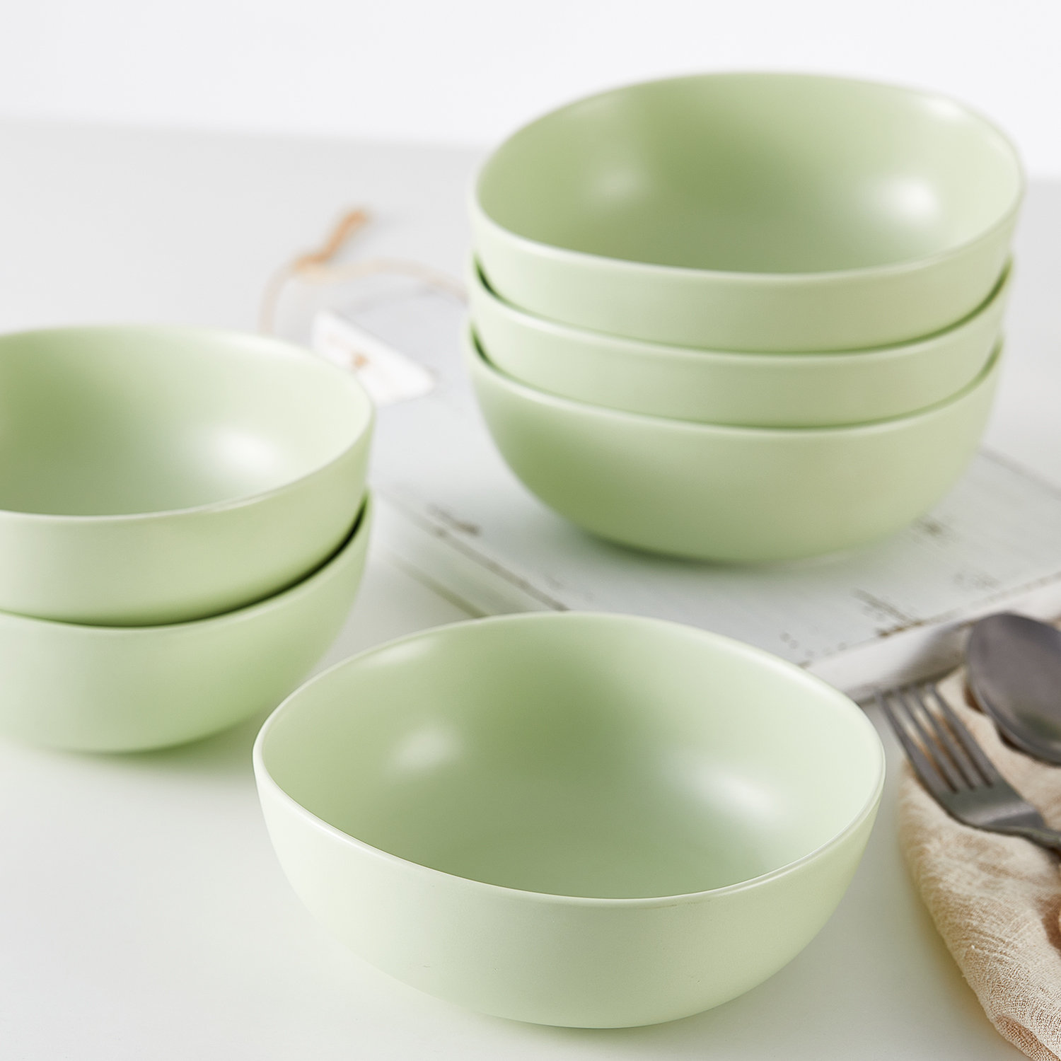 Delilah Porcelain Cereal Bowl, Lime Green