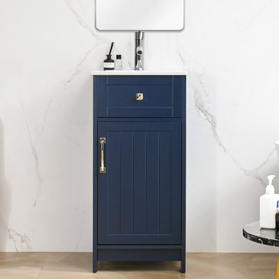 16-inch Modern Bathroom Vanity With Sink