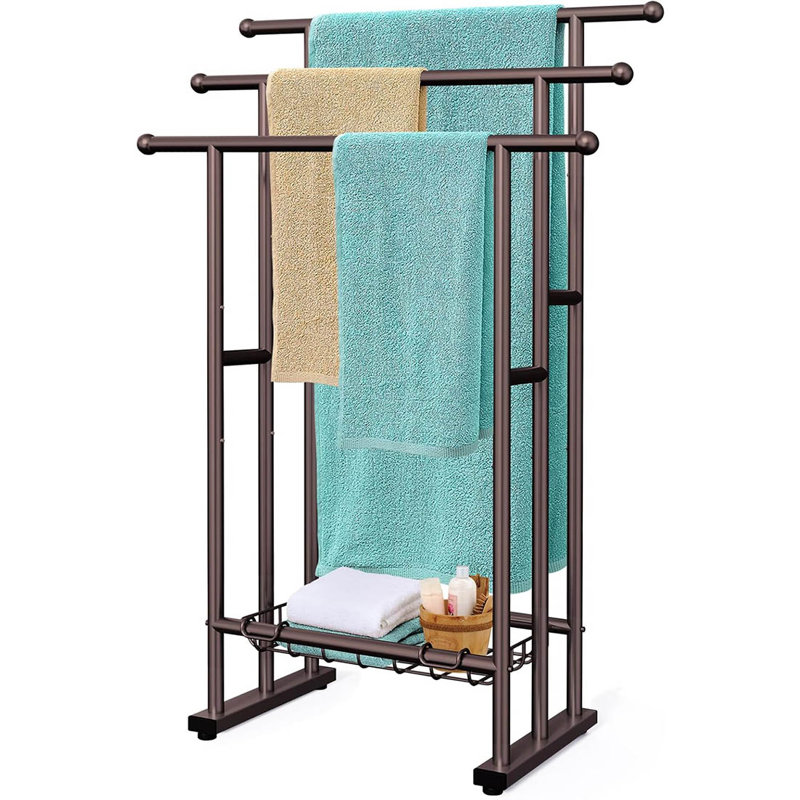 Freestanding Towel Racks, Bronze