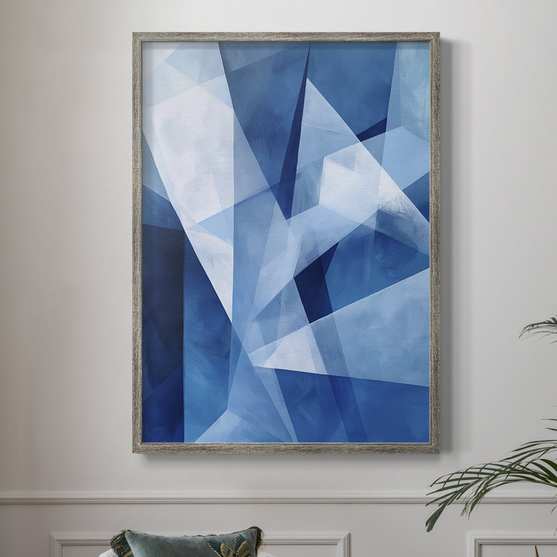 Reproduction encadrée ABSTRACT Series XCII - bois massif, H 11 po x l 9 po
