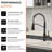 Touchless Motion Sensor Activated Kitchen Faucet with Pull Down Sprayer for Enhanced Hygiene and Convenience-130630490