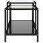 Ebern Designs Tea Tables 2 Pcs Tempered Glass Black-104213599