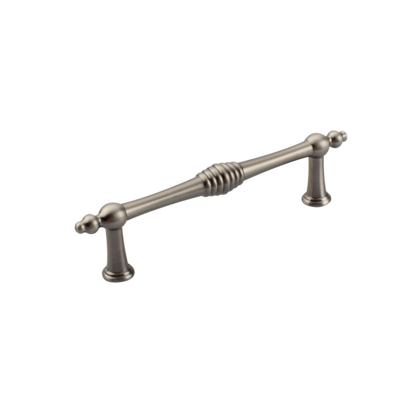 Poignée barre 3 3/4" au centre Colonial, Nickel antique