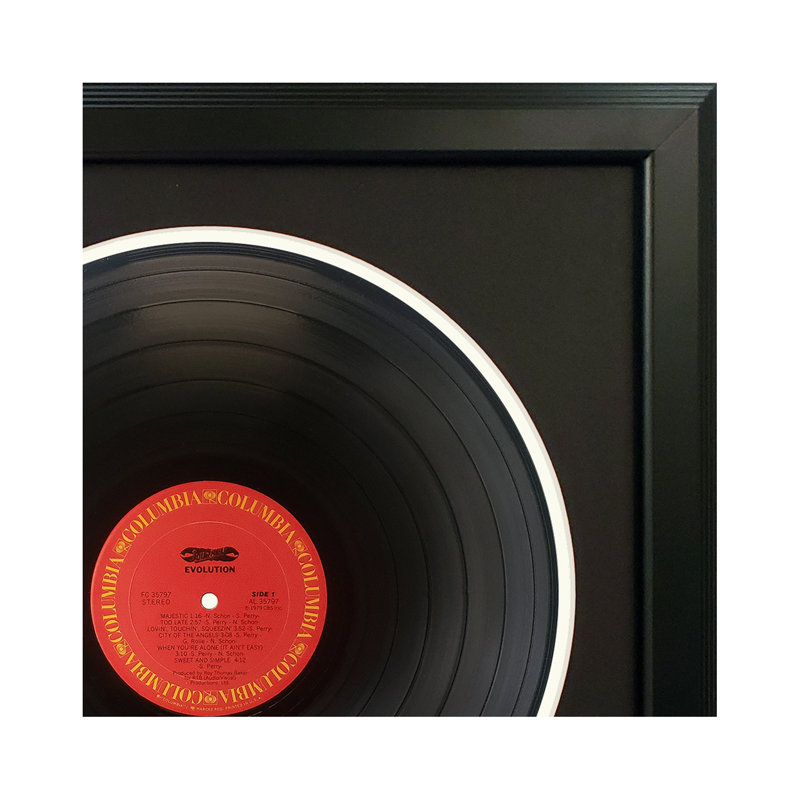 Journey "Evolution" Framed Record with Black Mat , Black