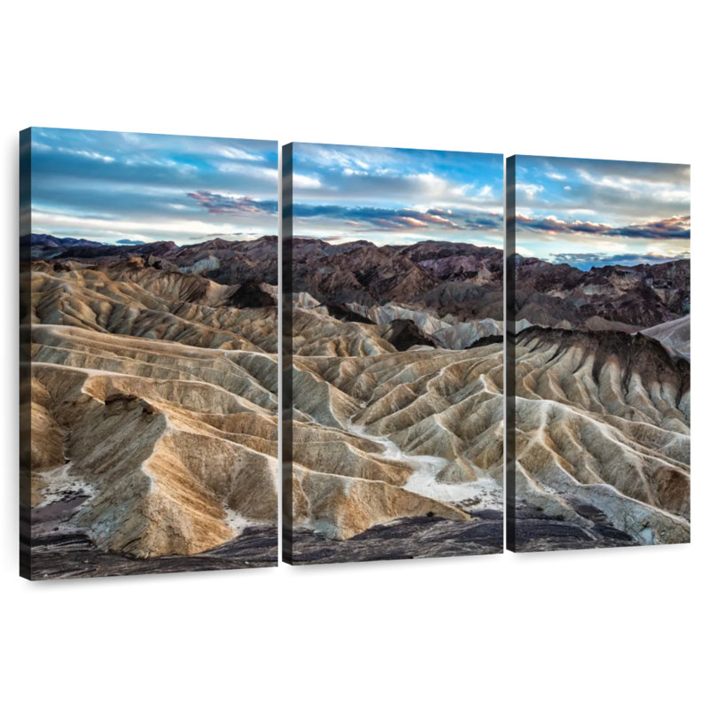 Alvord Zabriskie Point au lever du soleil dans la Vallée de la Mort II, H 36 po x l 57 po