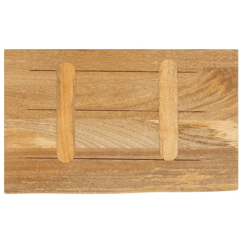 Table Top Solid Wood Mango, 3.8cm H x 40cm W x 30cm D, Natural