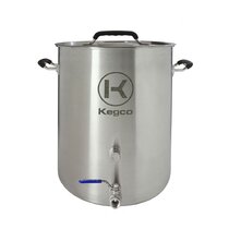 Kegco Brew Kettle - 30 Gallon - Plug & 2-Piece Ball Valve