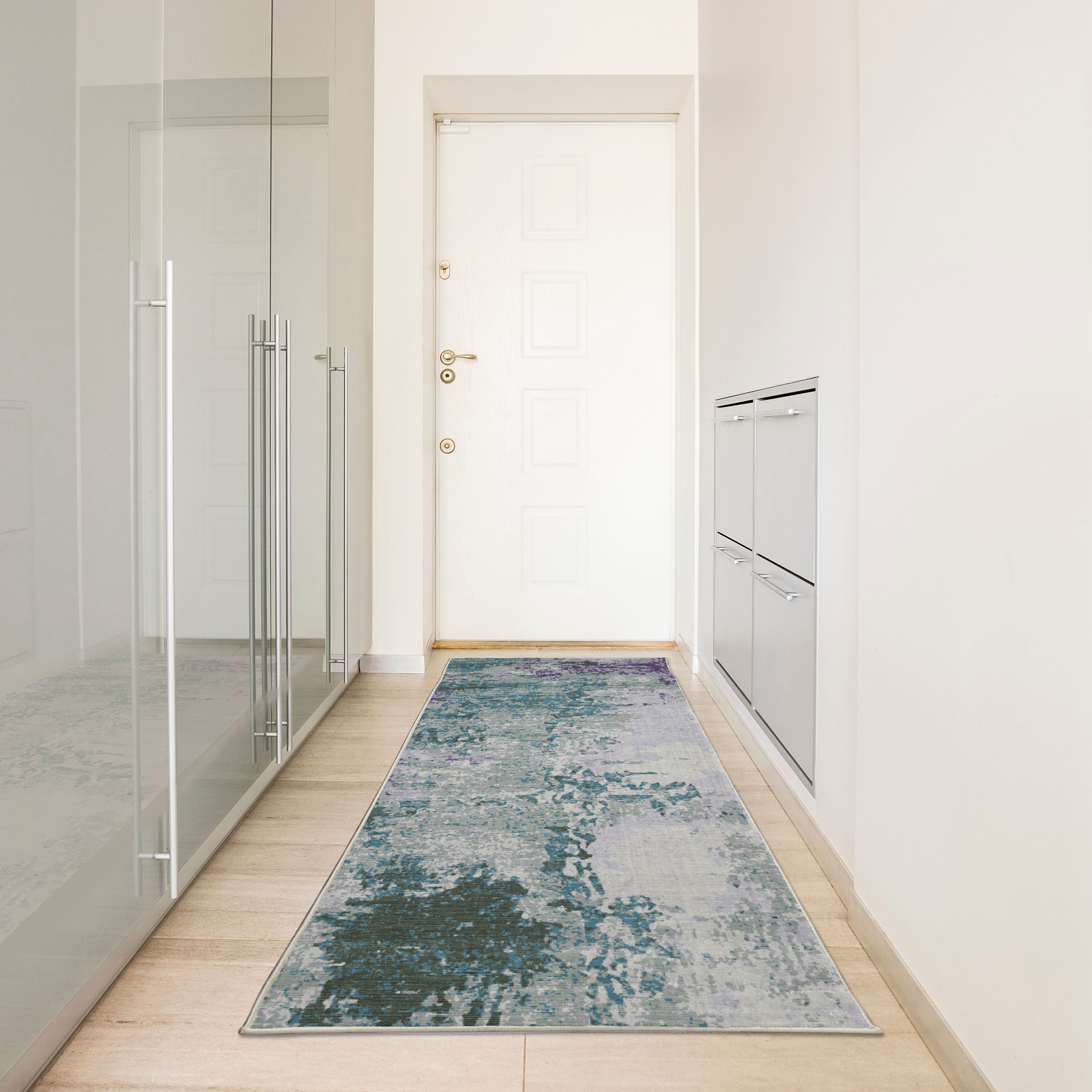 17 Stories High Density Long Fiber Poly Threads Decorative Area Rug ...