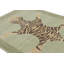 Rug & Kilim’S Distressed Tiger Skin Rug Design In Green With Pictorial-1888976929