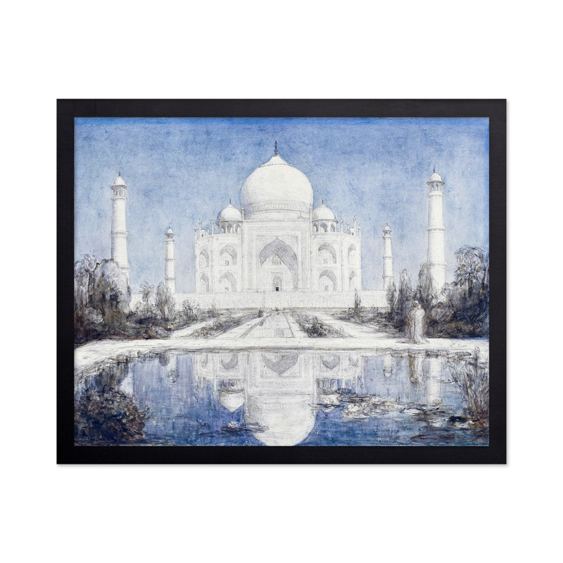 Taj Mahal au clair de lune, Sans cadre, Affiche, H 12 po x l 16 po
