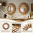 Hand-Polished Solid Wood Sunflower Sunburst Wall Mirror -379435063-379435061