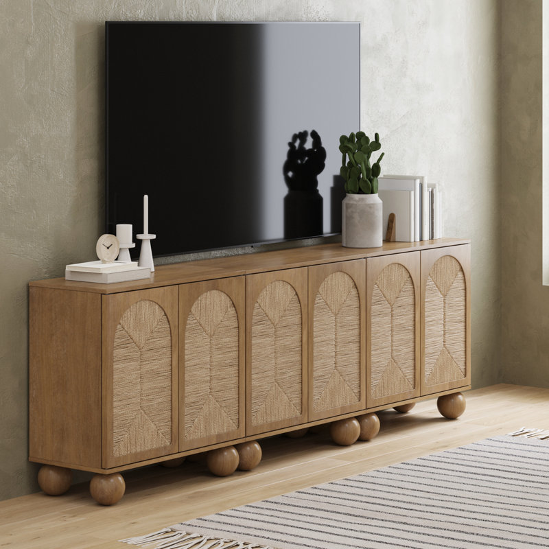 Ensemble de meuble de rangement ou meuble télé Seagrass, Marron clair
