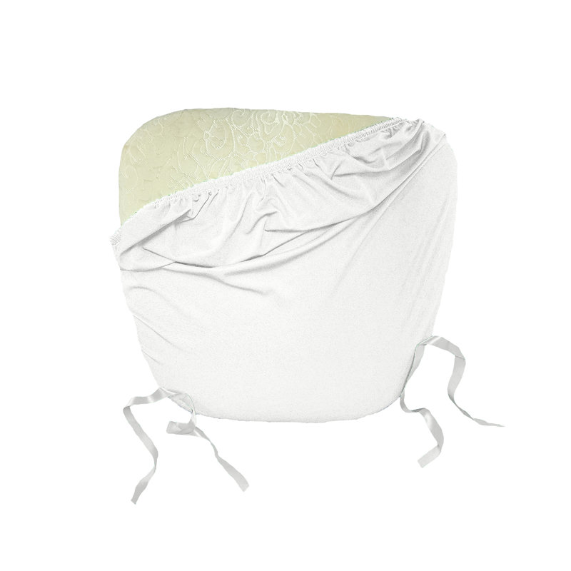 Outdoor 2'' Dining Chair Cushion Cover, White