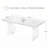 70.9" Rectangular Dining Table – Faux Marble Top, Seats 6-8, Strong Metal Frame-272529167