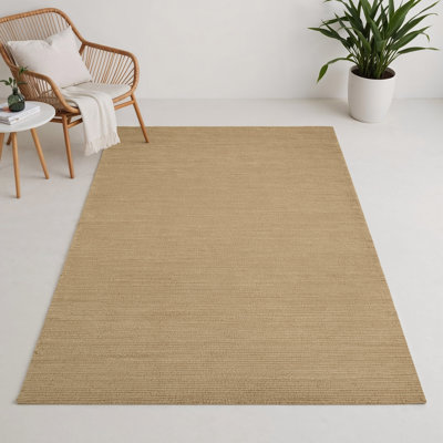 Tapis beige uni d'intérieur et d'extérieur